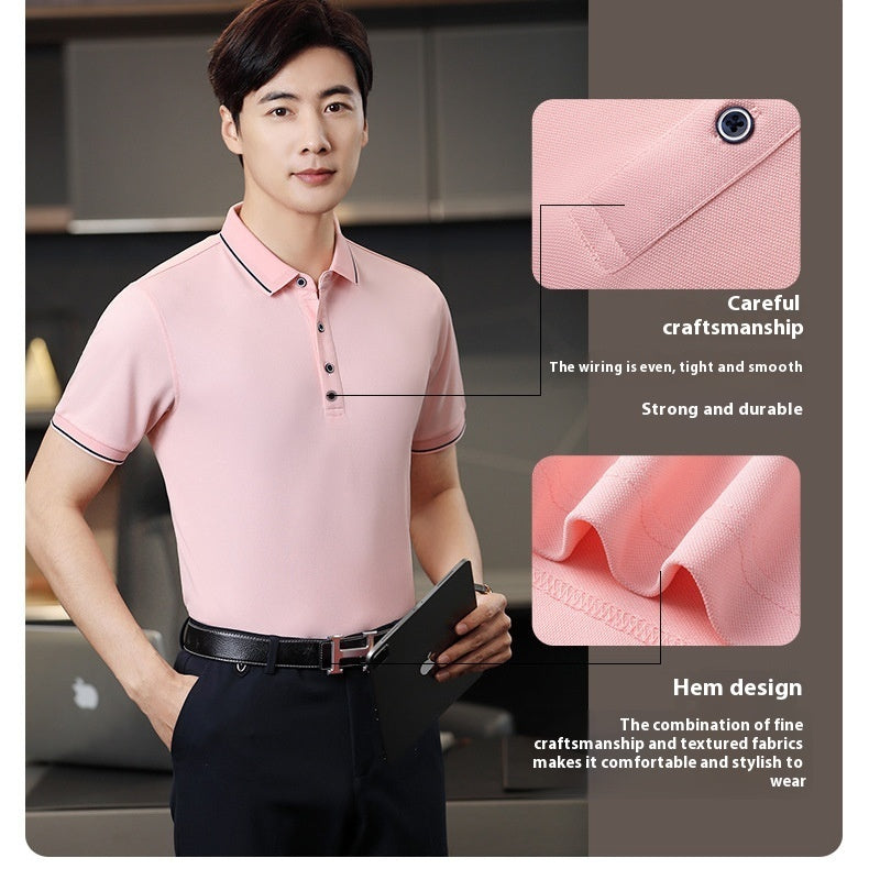 Beautician Short-sleeved Work Clothes Polo Shirt