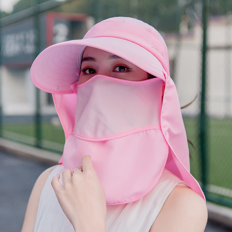 Full sunscreen folding sun hat
