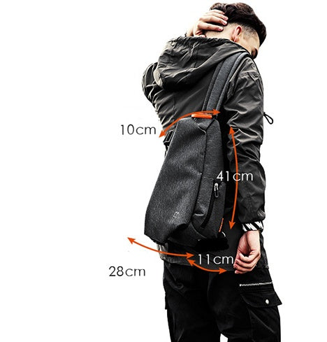 Shoulder bag fashion chest bag men's oxford diagonal bag tide brand sports bag