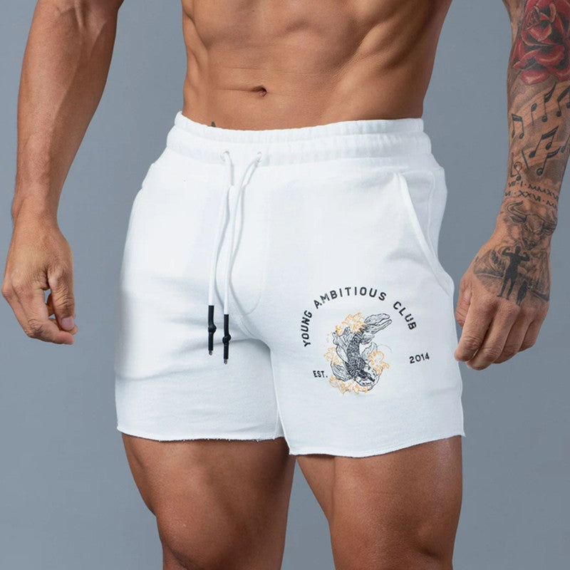 Summer New Men's Sports Leisure Training Cotton Shorts