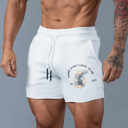 Summer New Men's Sports Leisure Training Cotton Shorts