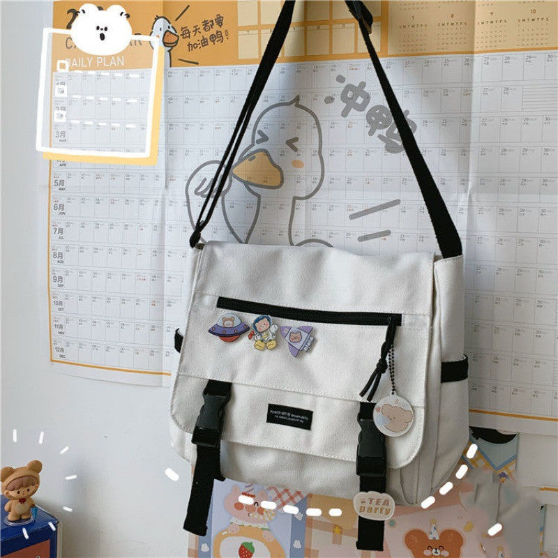 Dark Black Functional Bag Ins Retro Tooling Messenger