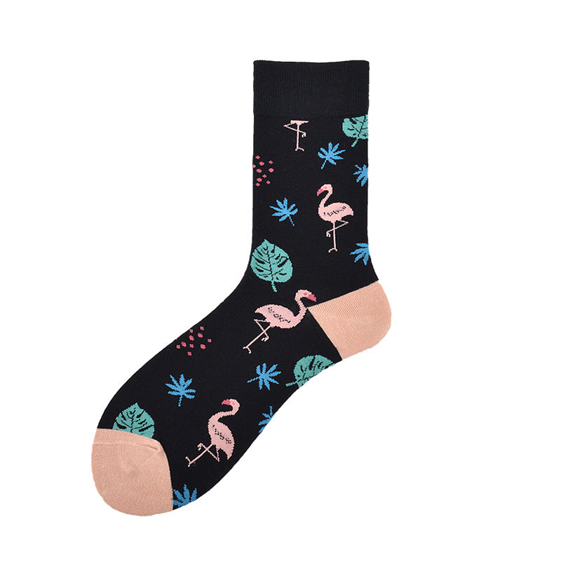Creative Couple Cotton Mid-high Socks
