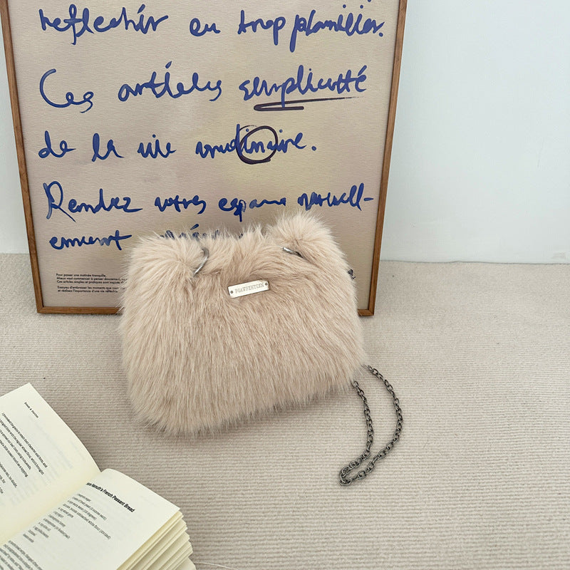 Plush Bag Women's Fashion Imitation Fox Fur