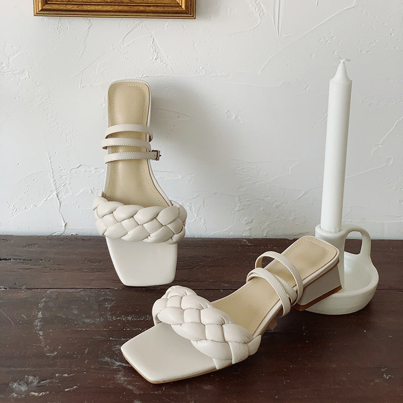 Women's Ribbon Sandals woven slippers sandals