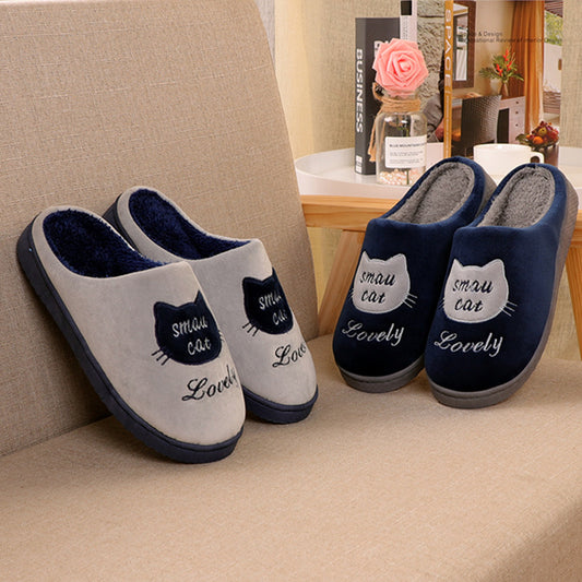 Men's Thick-soled Bag With Confinement Hairy Slippers