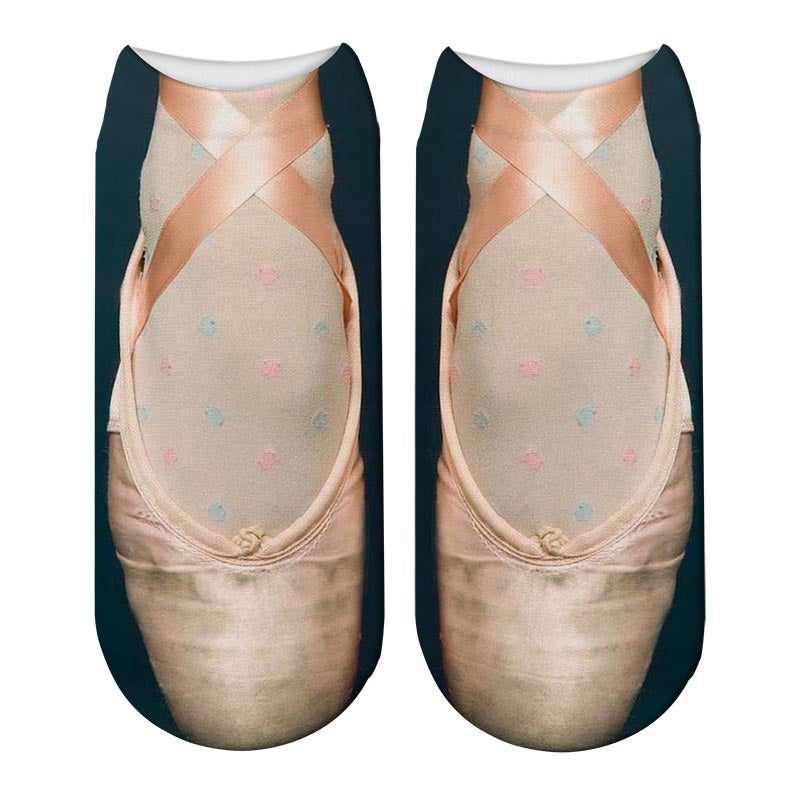 New Sneakers Print New 3D Women's Socks