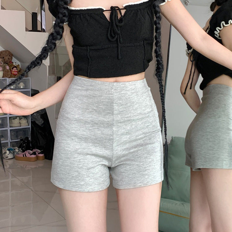 Casual shorts med høj talje til kvinder i store størrelser