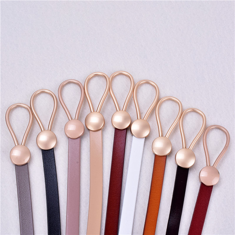 Women's Fashion Simple Leather Decorative Belt