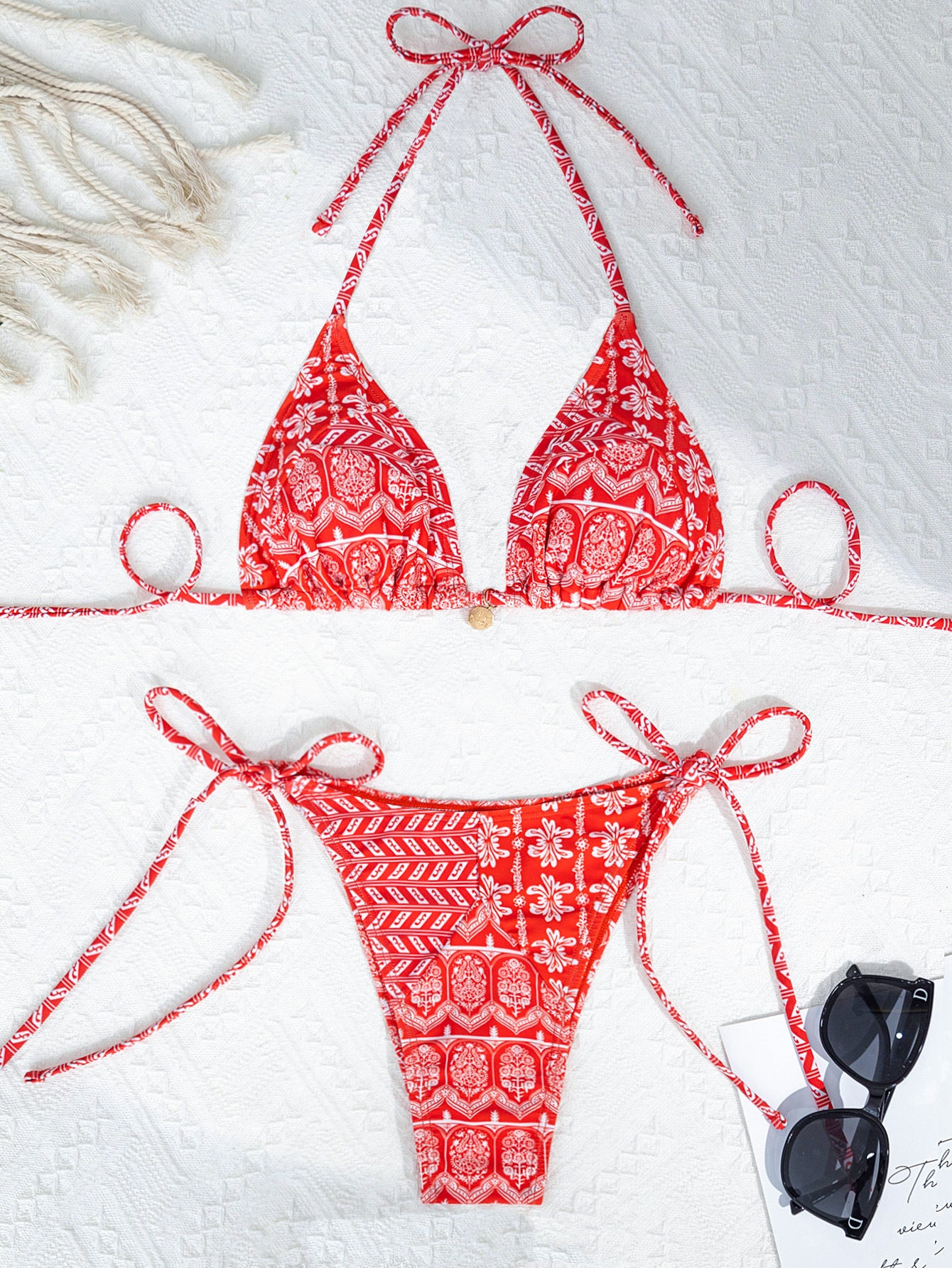Lace-up Swimwear Deluxe Bikini Set