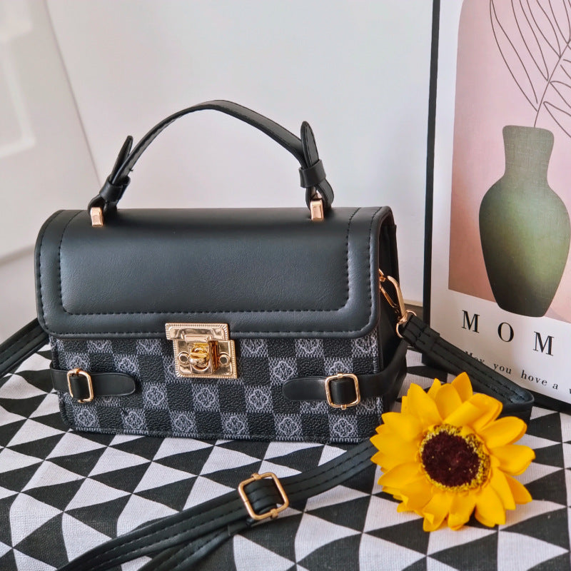 Behagelig Retro Lille Firkantet Mønster Etnisk Crossbody Taske