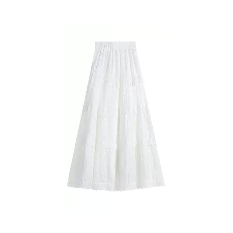 High Waist Small White Skirt
