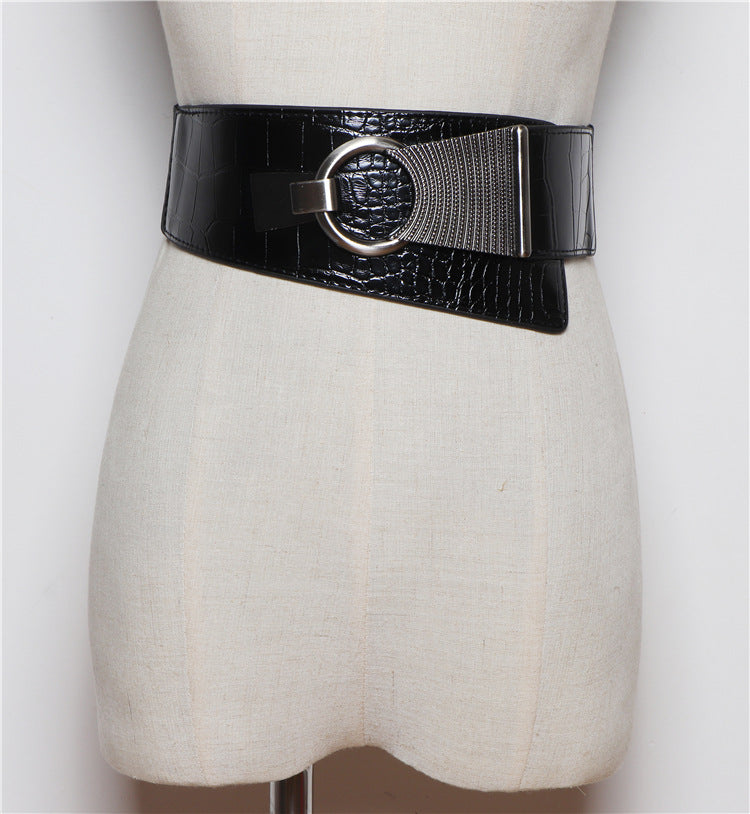Black Elasticated Elastic Waist Waist Width