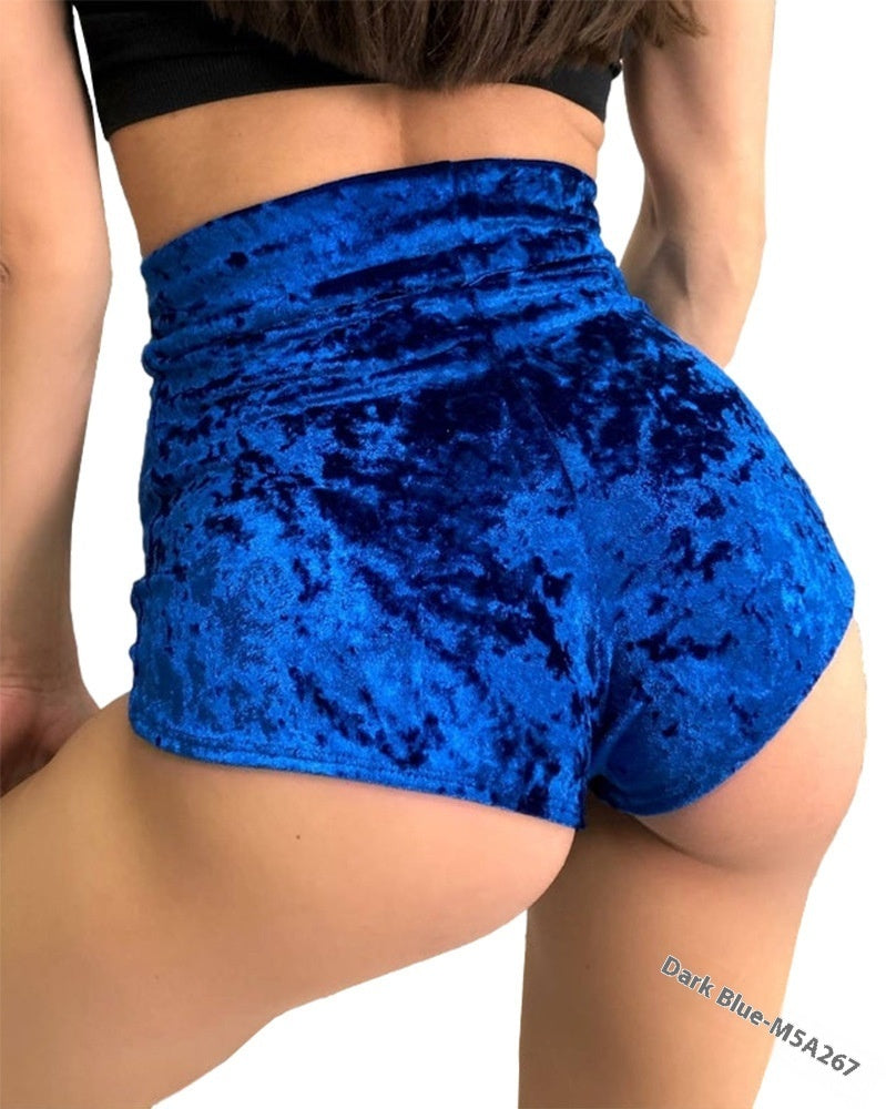 High Waist Steel Tube Tight Hip-exposed Shorts
