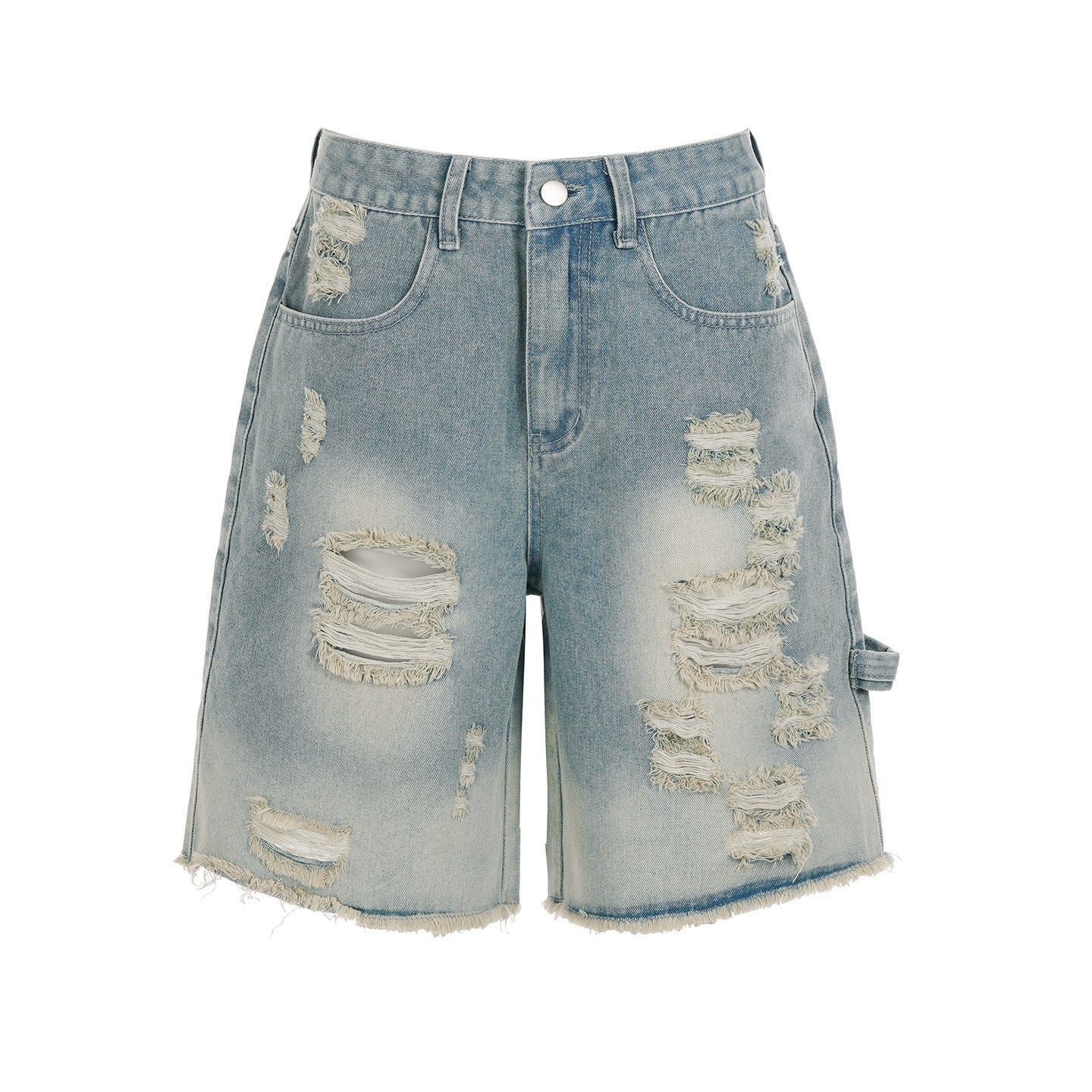Casual Slim-fit Capri Denim Shorts