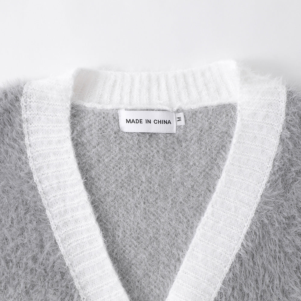 Men's Loose And Idle Knitwear Coat