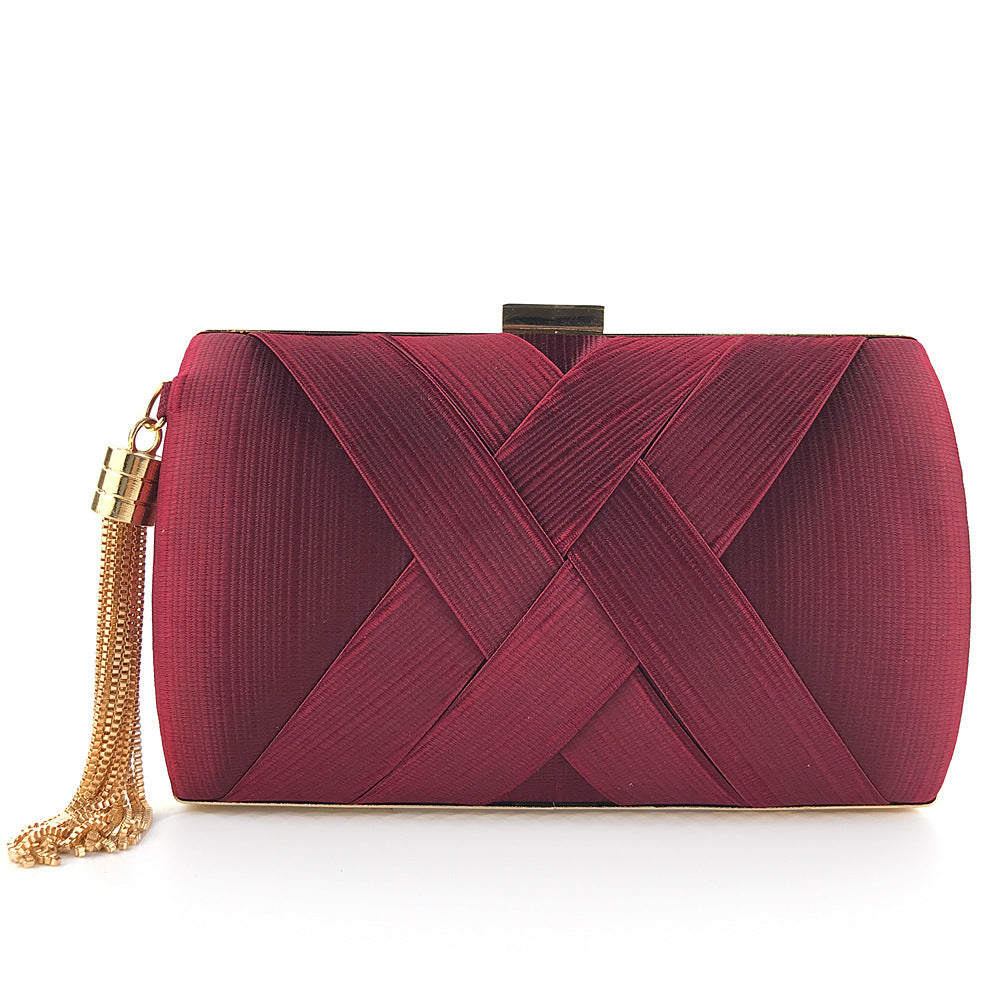 Aftenselskab Satin Mode Kvast Clutch