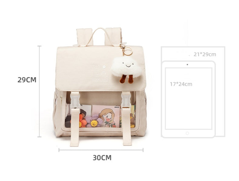 Original Female Minority Students Transparent Backpack