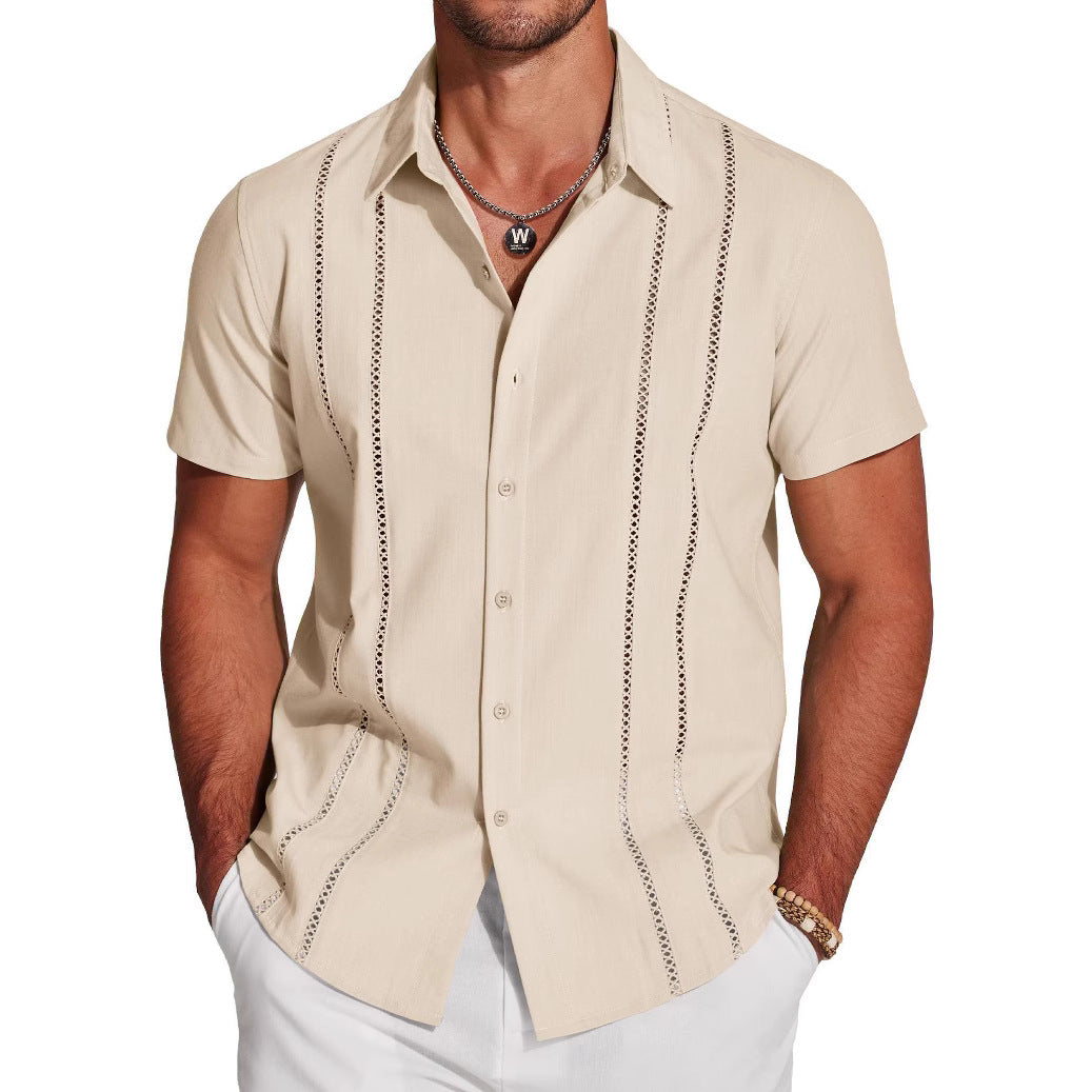 Trendy Wild Hawaii Holiday Revers Herreskjorte
