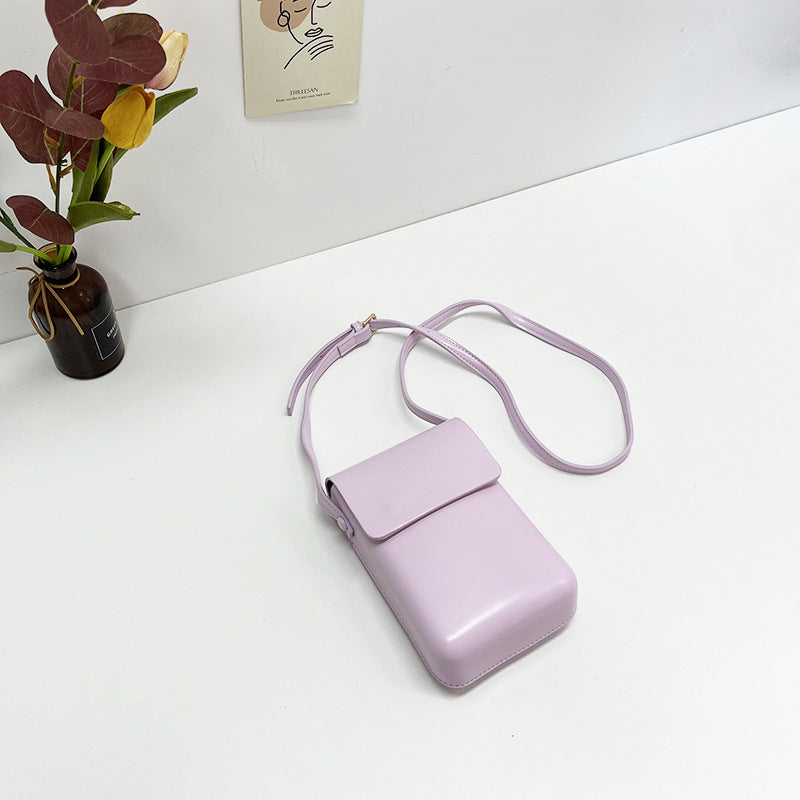 Women's Vertical Shoulder Bag Small Satchel
