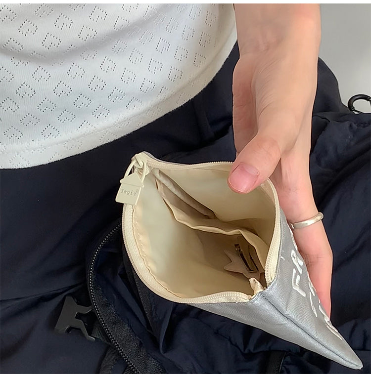 Bow Silver Change Card Holder Female Storage Small Bag