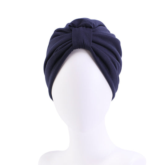 Double-layer Satin Cotton Headscarf Cap Ethnic Turban-style Headwear