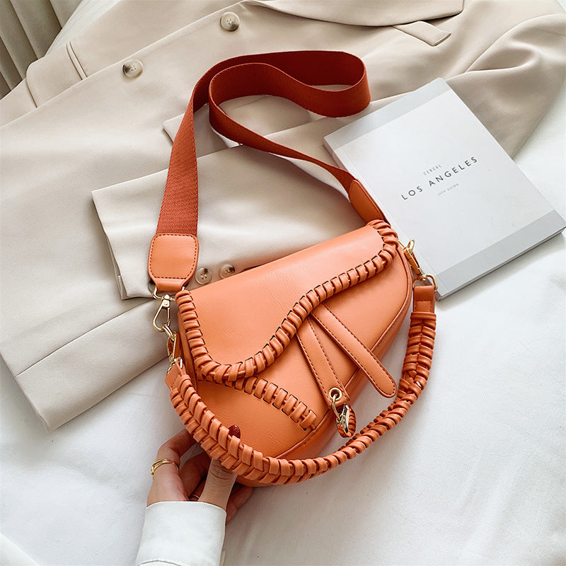 Western style small square bag wild net red bag fashion saddle bag