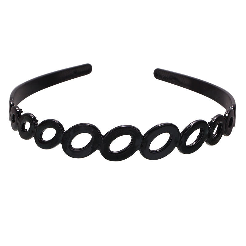 Fashion Black Spray Paint Women's Bow Hair Band