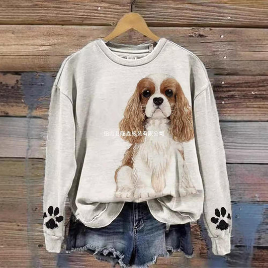 Sweater uden hætte med dyreprint til mænd og kvinder - trendy gadebeklædning