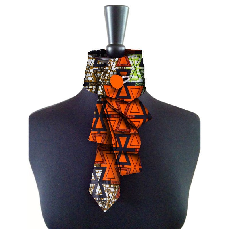 African women's bow collar