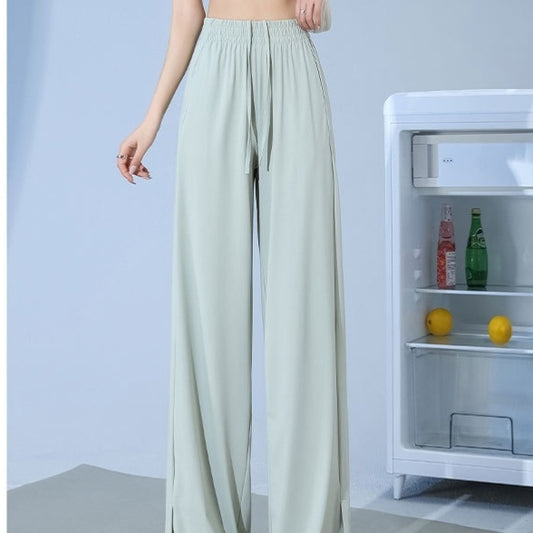 High Waist Drooping Straight Wide-leg Pants Versatile Slimming Loose