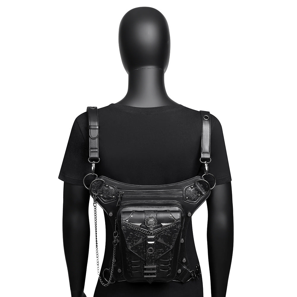 Skull Chain Bag Outdoor Motorcycle Belt Bag