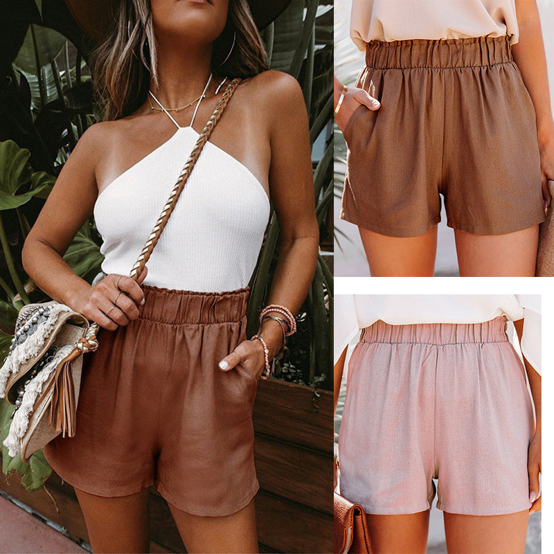European And American New Linen-cotton Wide Leg Pants