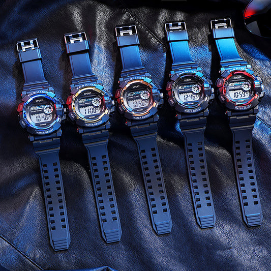 Outdoor Waterproof Sports Multifunctional Popular Luminous Men's Digital Watch