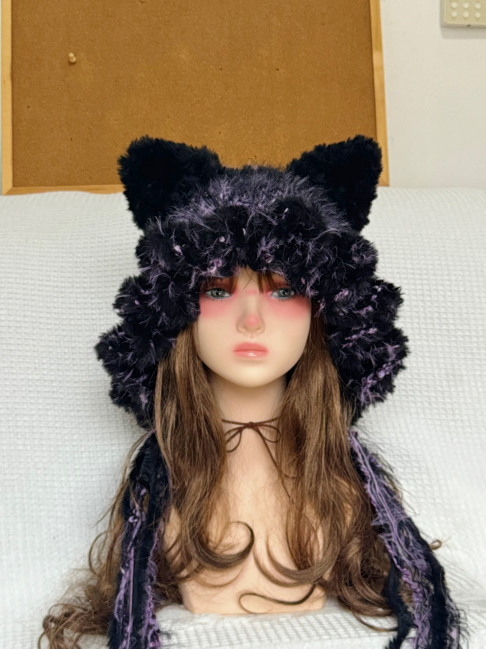Women's Creative Versatile Cat Plush Warm Hat