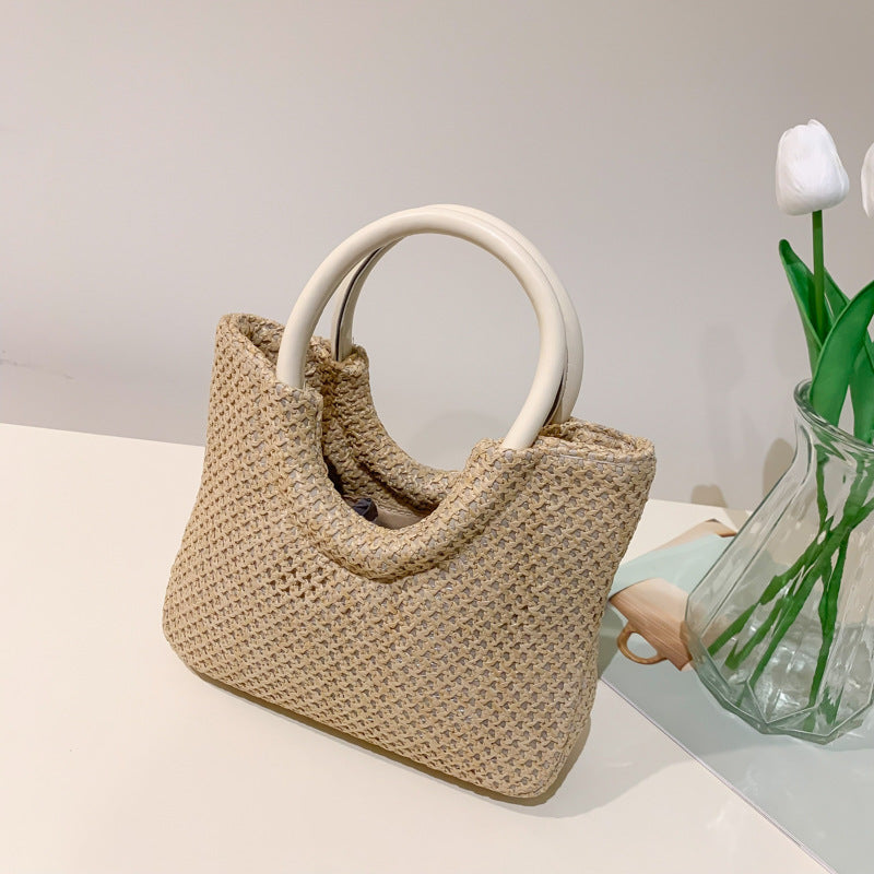Large Capacity Portable Straw Woven Bag For Women