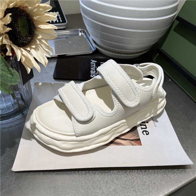 Beach Sandals Women's Summer New Velcro Thick Sole