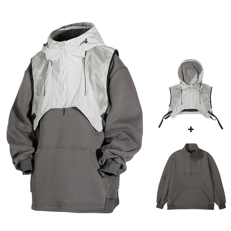 Dark Function Vest Sweatshirt Loose Leisure Suit