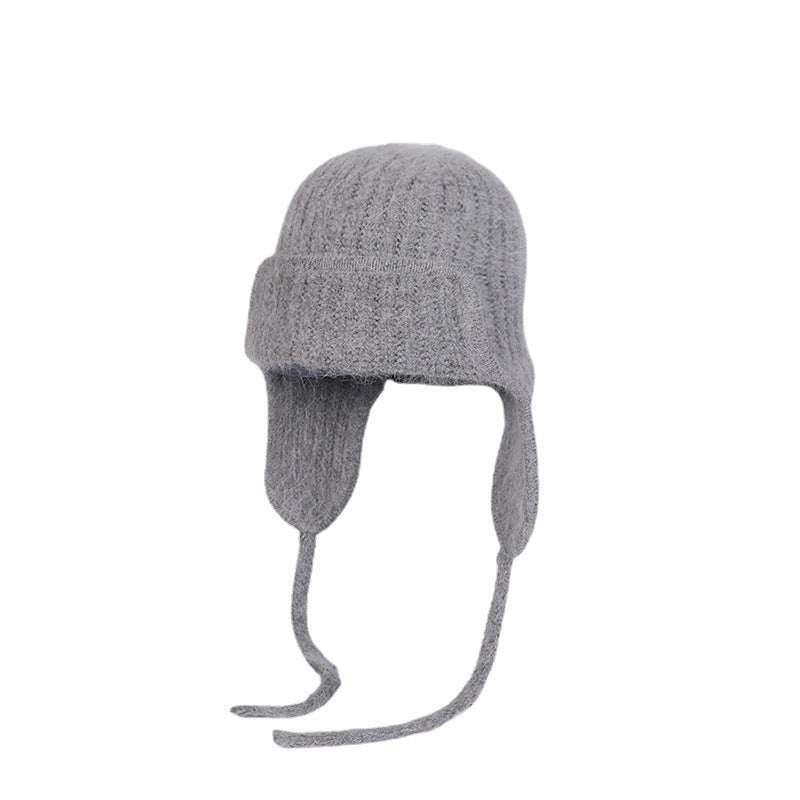 Double-layer Thickened Winter Warm Ear Protection Knitted Hat