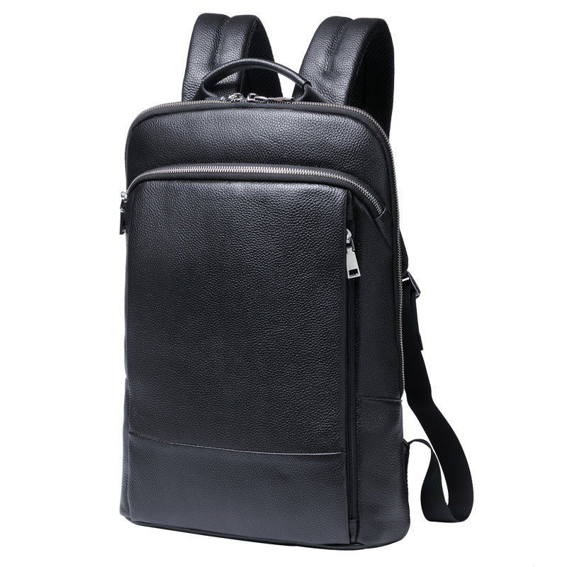 Genuine Leather Backpack For Men's Outdoor Leisure