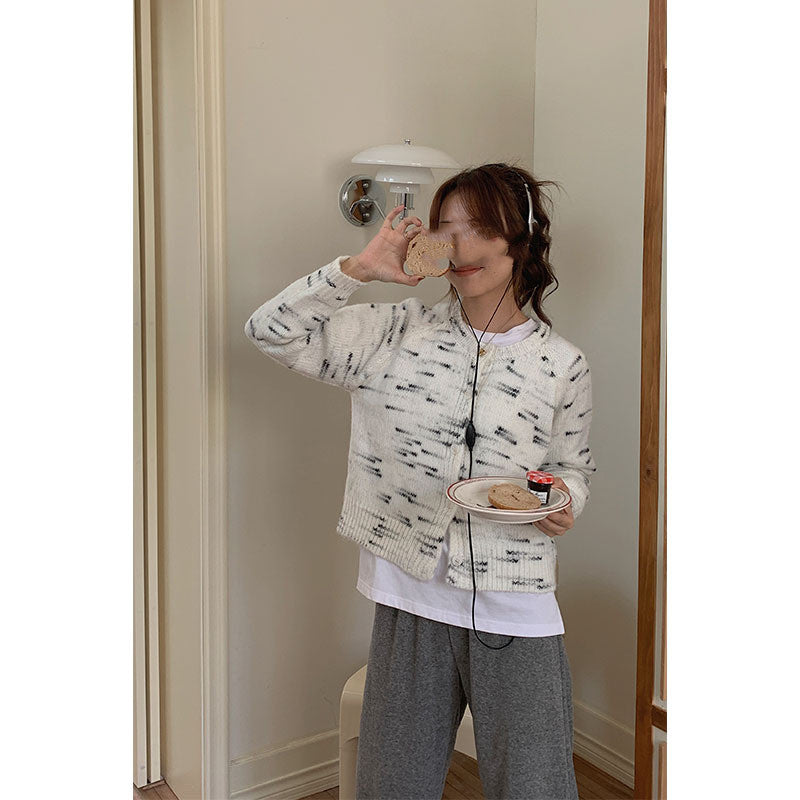 Lazy Wool Knit Cardigan Women's Jacket