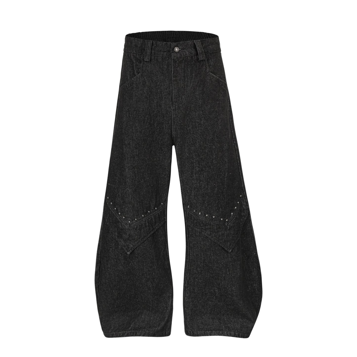 European And American Style Spring And Autumn American High Street Cleanfit Design Rivet Jeans