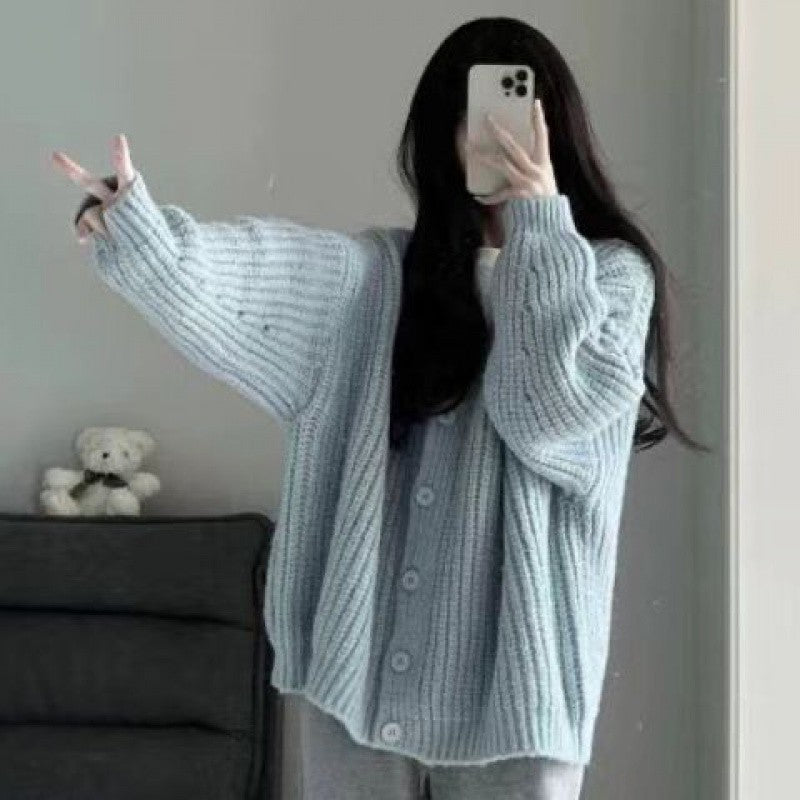 Sweater Cardigan Autumn Coat Idle Style Sweet