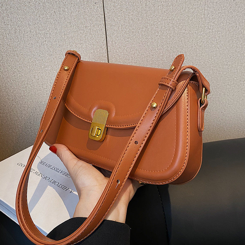 Women's Fashion Simple Solid Color Crossbody Bag