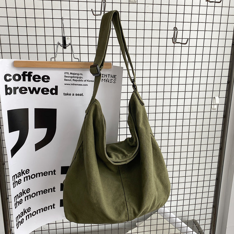 Japansk Og Koreansk Enkel Og Alsidig Skuldertaske Studerende Litterær