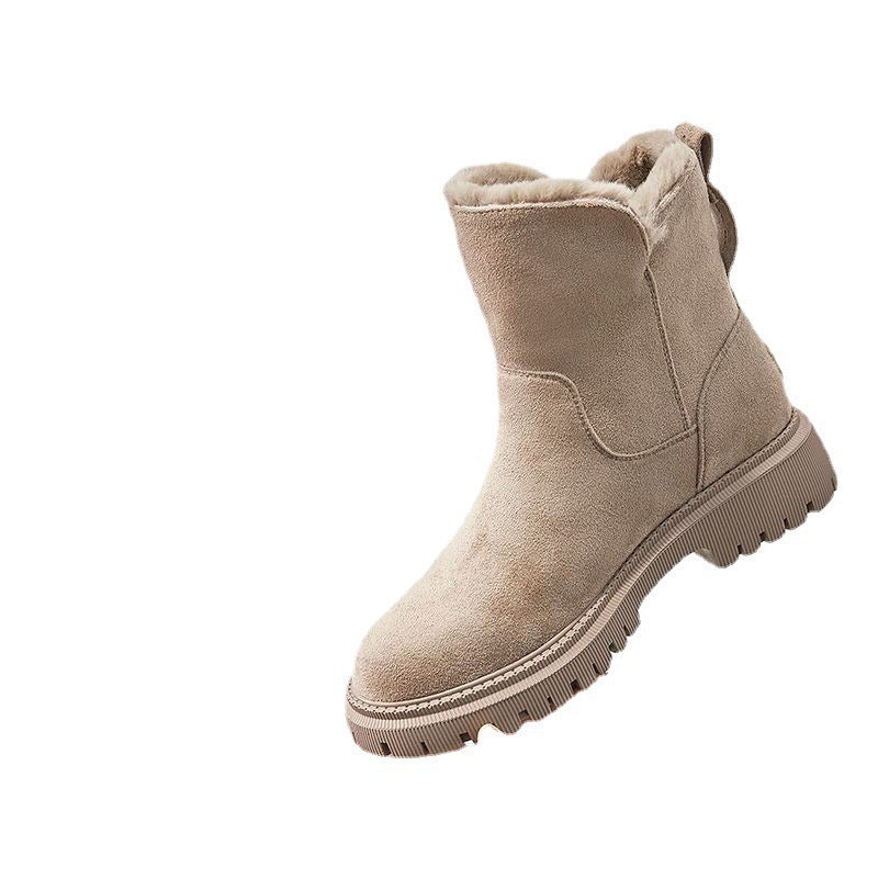 Womens Thick Insulated Snow Boots With Sherpa Lining