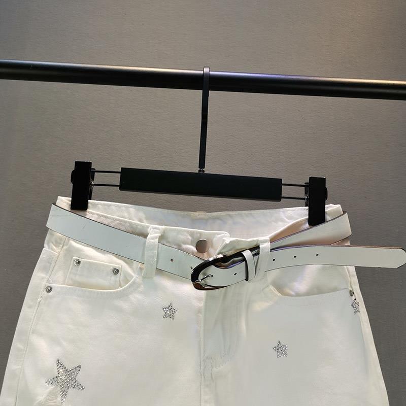 Men's Loose And Thin Star Hot Drill Hole Chimney Pants