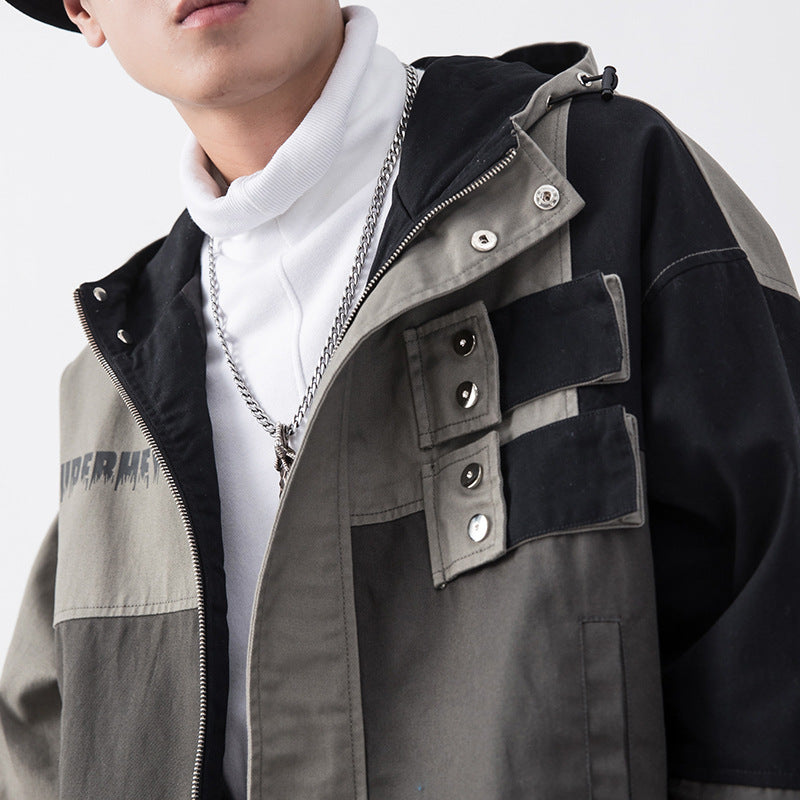 Hooded Oversized Loose Men's Jacket Casual Men