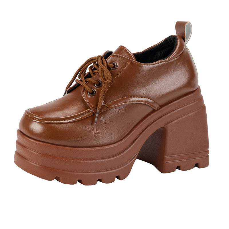 Women's Fashion New British Style Leather Shoes