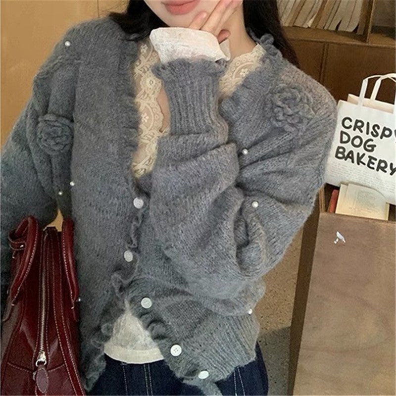 Women's Knitted Cardigan Spring And Autumn Coat